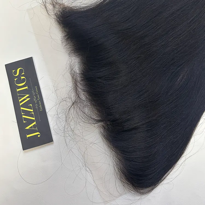 Virgin Cambodian Straight Hair 2 Bundle Deal with 13×4 HD Lace Frontal