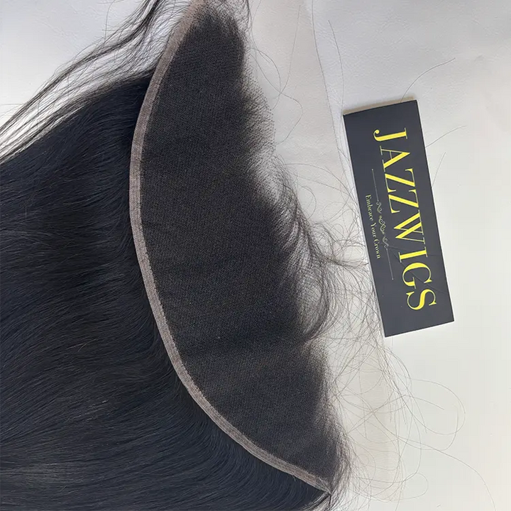 Virgin Cambodian Straight Hair 2 Bundle Deal with 13×4 HD Lace Frontal