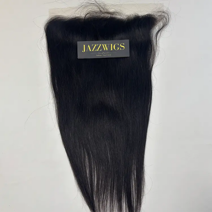 Virgin Cambodian Straight Hair 2 Bundle Deal with 13×4 HD Lace Frontal