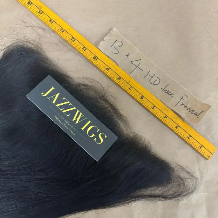 2 Raw Vietnamese Straight Hair Bundles with 13×4 HD Lace Frontal