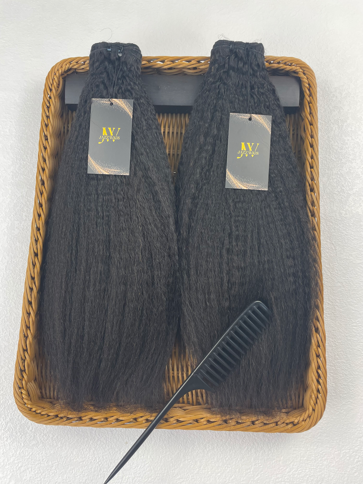 Top Raw Hair Kinky Straight - 2 Pcs Bundles