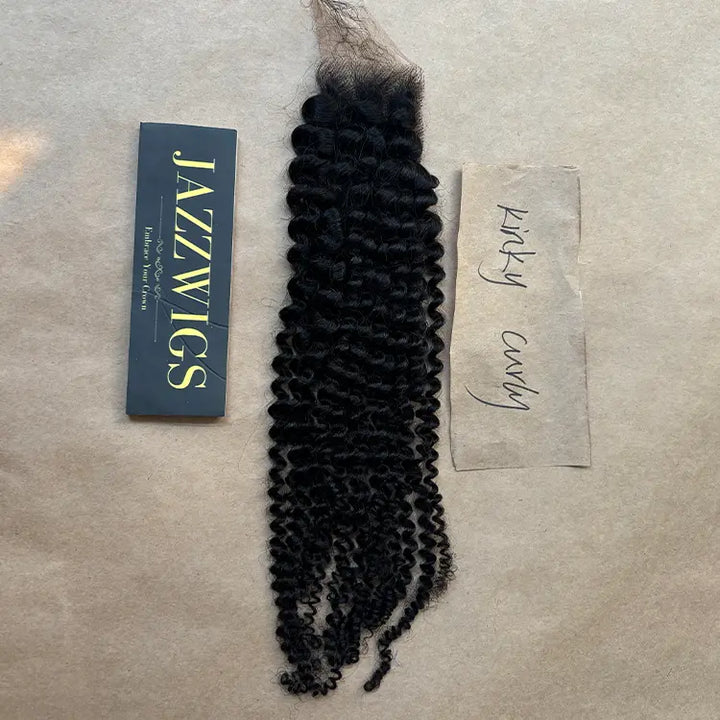 2x6 HD Lace Kinky Curly Closure – Skinlike Invisible Melt | JazzWigs