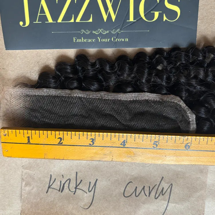2x6 HD Lace Kinky Curly Closure – Skinlike Invisible Melt | JazzWigs