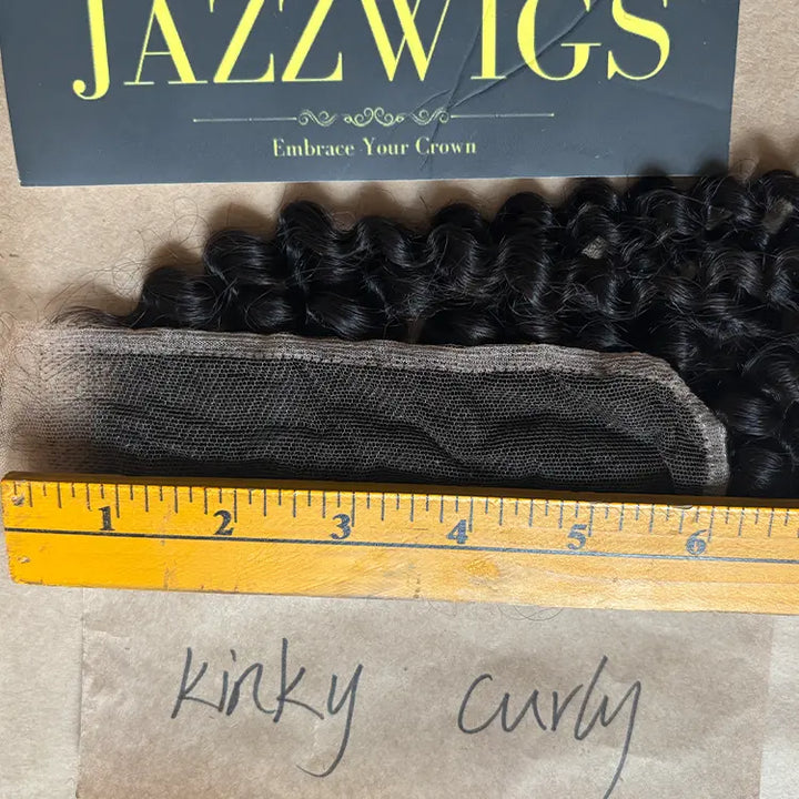 2x6 HD Lace Kinky Curly Closure – Skinlike Invisible Melt | JazzWigs
