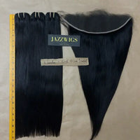 3 Raw Vietnamese Straight Hair Bundles with 13×4 HD Lace Frontal