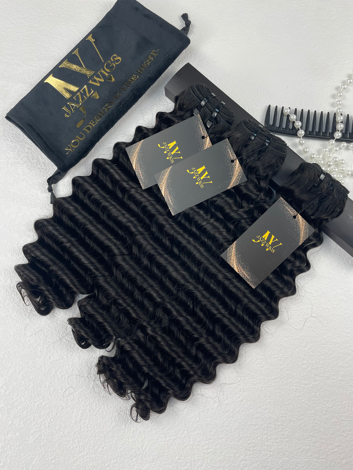 Top Raw Hair Deep Wave - 3 Pcs Bundles