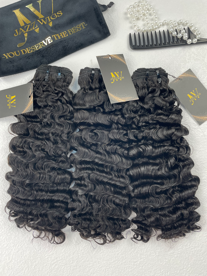 Top Raw Hair Burmese Curly - 3 Pcs Bundles