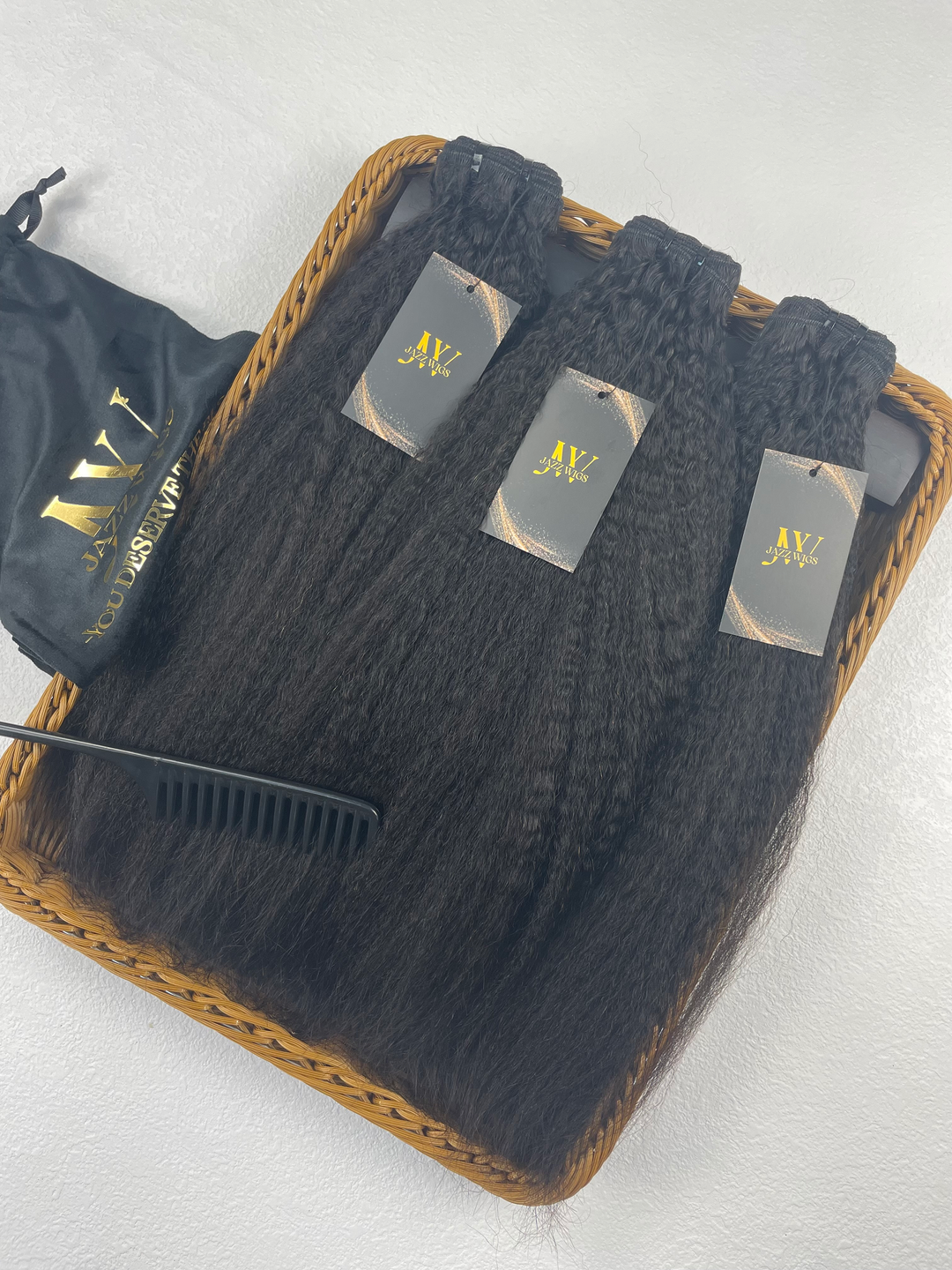 Top Raw Hair Kinky Straight - 3 Pcs Bundles