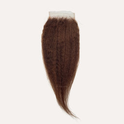 #4 Brown Kinky Straight 5x5 HD Lace Closure Wholesale | JazzWigs