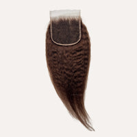 #4 Brown Kinky Straight 5x5 HD Lace Closure Wholesale | JazzWigs