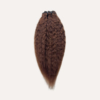 #4 Brown Kinky Straight Human Hair Bundles Wholesale | JazzWigs