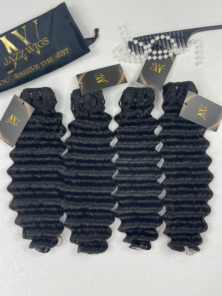 Top Raw Hair Deep Wave - 4 Pcs Bundles