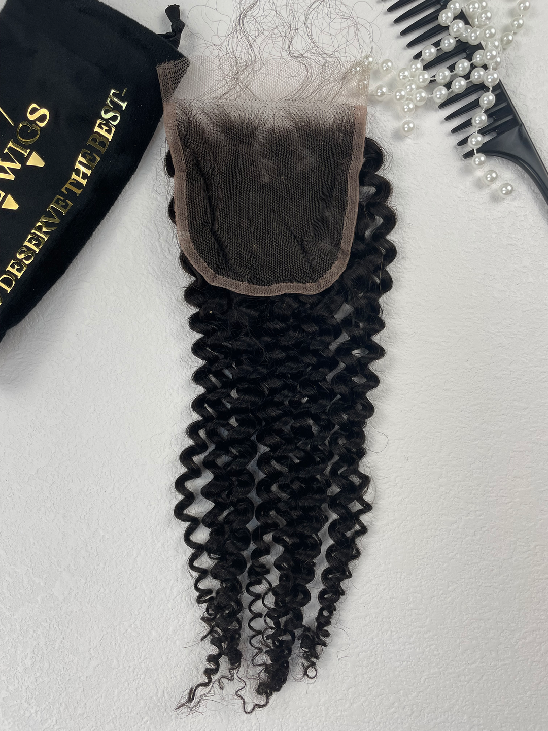 4×4 HD Hollywood Lace Closure - Kinky Curly