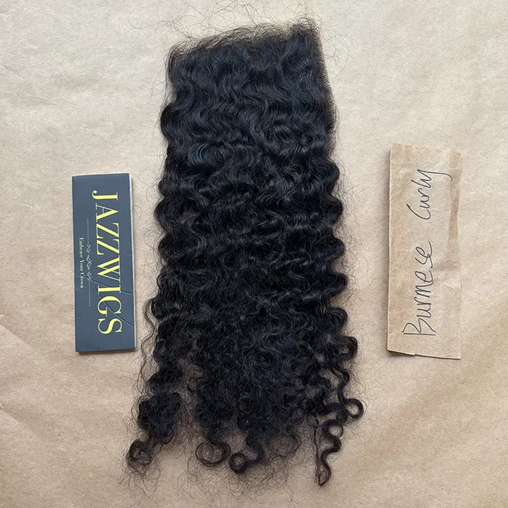 5x5 HD Lace Burmese Curly Closure – Skinlike Invisible Melt  | JazzWigs