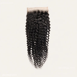 5x5 HD lace closure curly human hair in natural black by JazzWigs.