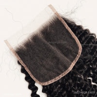 5x5 HD lace closure curly human hair product structure detail.