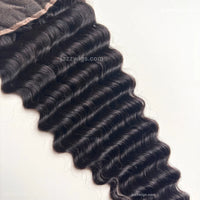 5x5 HD lace closure deep wave deep wave human hair detail for wig making and salon buyers.