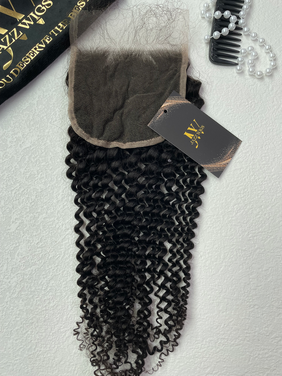 5×5 HD Hollywood Lace Closure - Kinky Curly