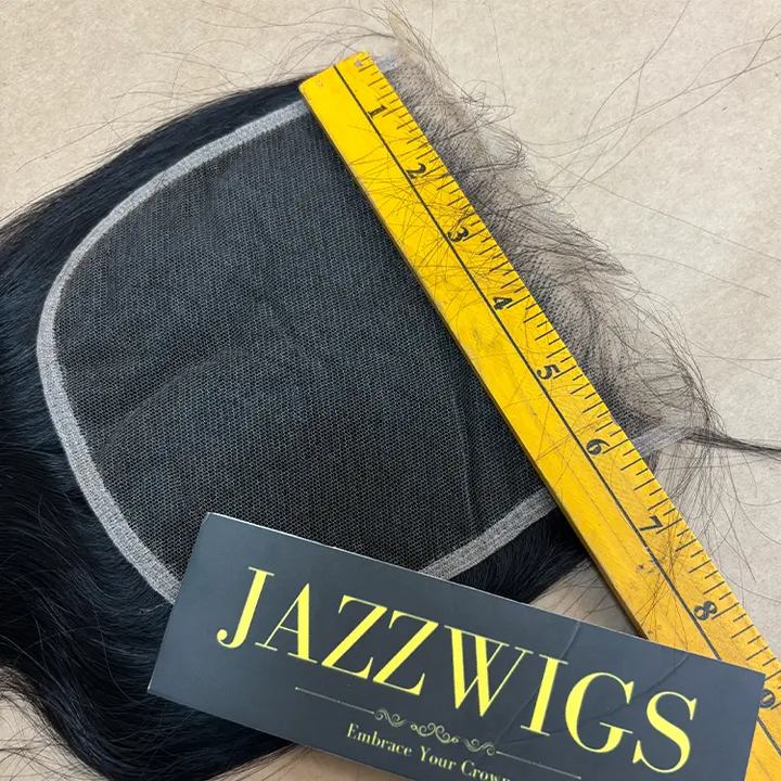 Body wave texture 6x6 HD lace closure showing an invisible melt finish.