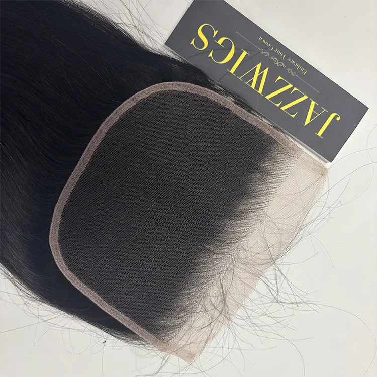 Virgin Cambodian Straight Hair 2 Bundle Deal with 7×5 HD Lace Closure