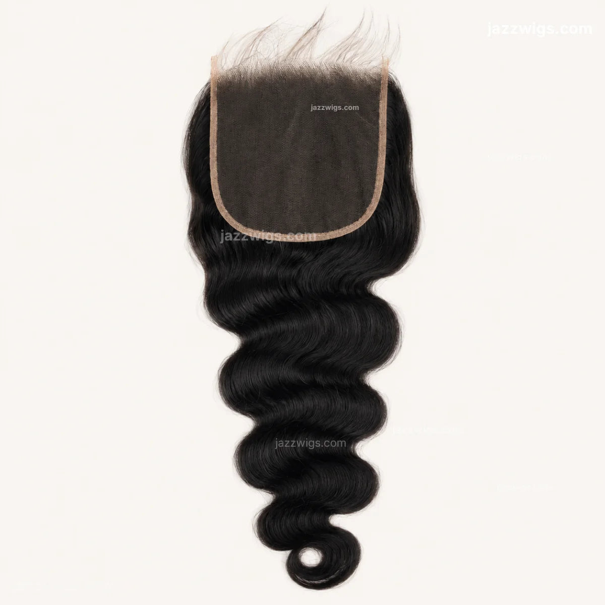 Natural black 7x7 HD lace closure body wave human hair for wig making and salon use.