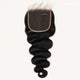 Natural black 7x7 HD lace closure body wave human hair for wig making and salon use.