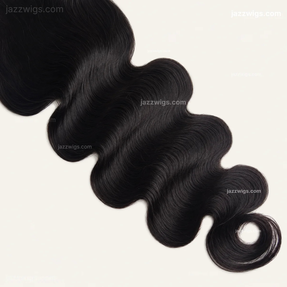 Body wave human hair texture detail for 7x7 HD lace closure body wave.