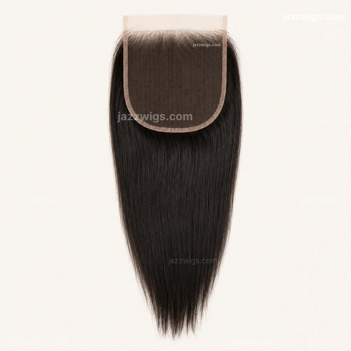 Natural black 7x7 HD lace closure straight human hair for wig making and salon use.