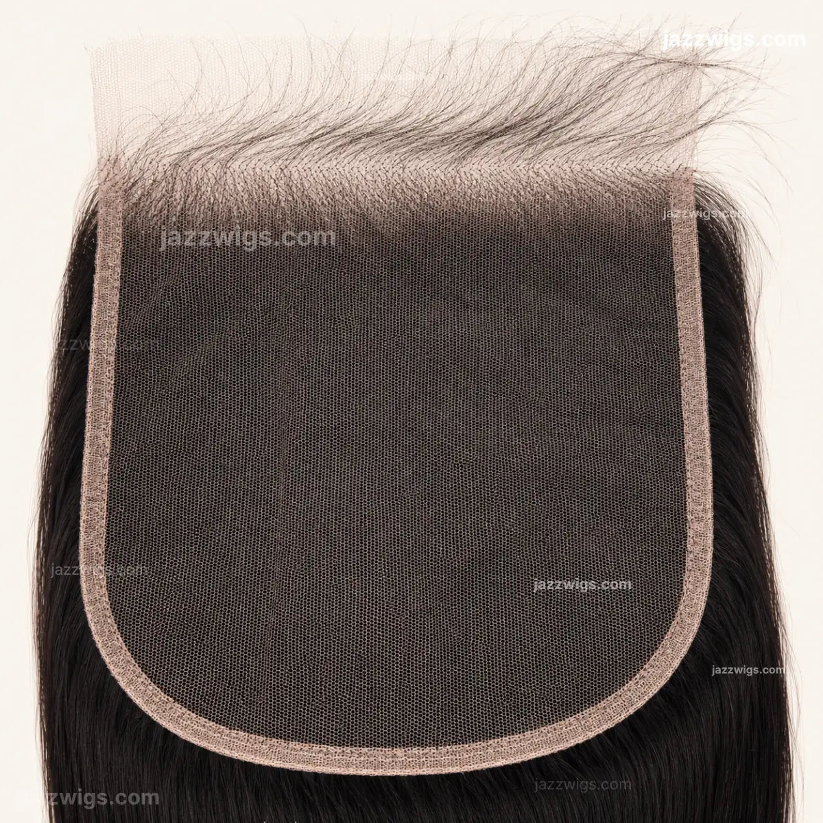 7x7 HD lace closure straight human hair product structure detail.