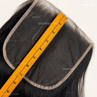 Straight HD lace closure human hair detail for wholesale buyers.