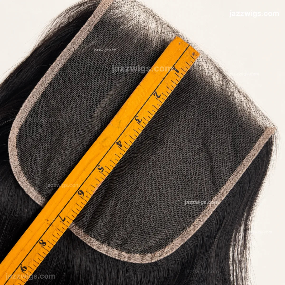 Straight HD lace closure human hair detail for wholesale buyers.