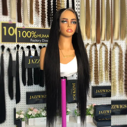 JazzWigs 200% Density Silky Straight 13×4 & 13×6 HD Lace Frontals Wigs – Factory Direct 100% Human Hair