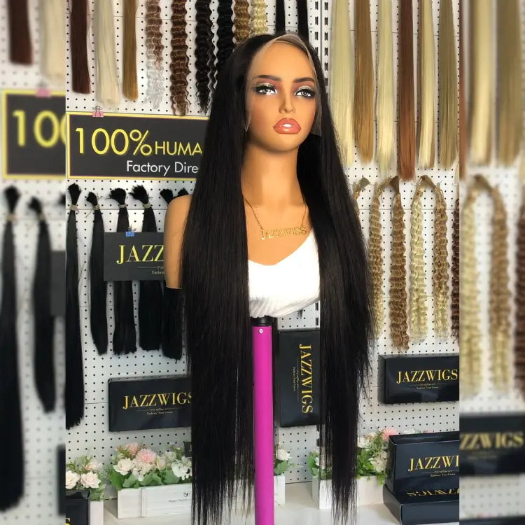 JazzWigs 200% Density Silky Straight 13×4 & 13×6 HD Lace Frontals Wigs – Factory Direct 100% Human Hair