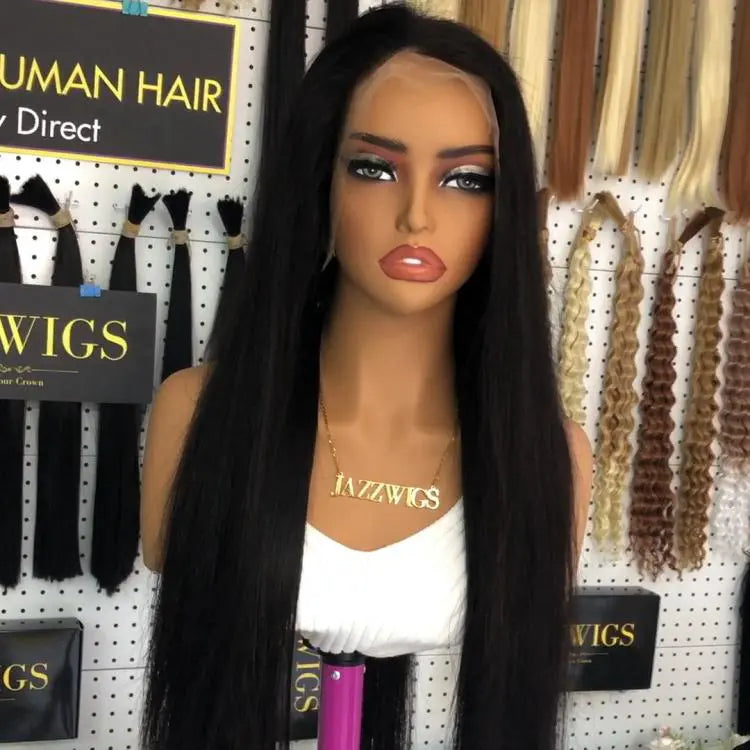 JazzWigs 200% Density Silky Straight 13×4 & 13×6 HD Lace Frontals Wigs – Factory Direct 100% Human Hair