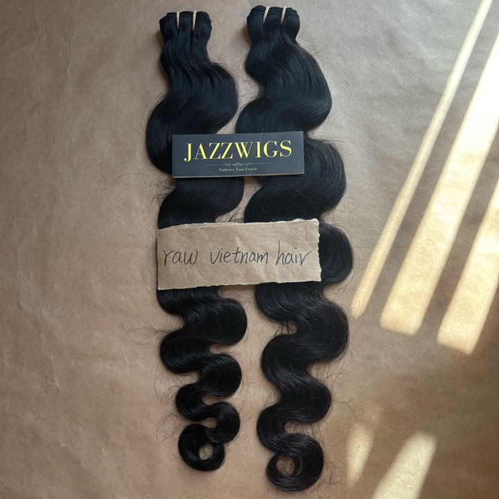 Raw Vietnamese body wave Hair 2 Bundle Deal – 100% Human, Factory Direct