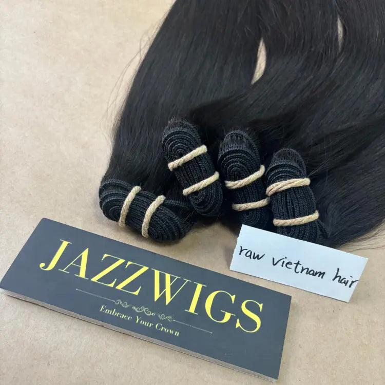 13x6 HD lace frontal paired with raw straight Black hair bundles.
