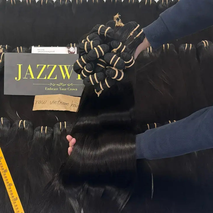 Raw Vietnamese Straight Hair 4 Bundle Deal – 100% Human, Factory Direct