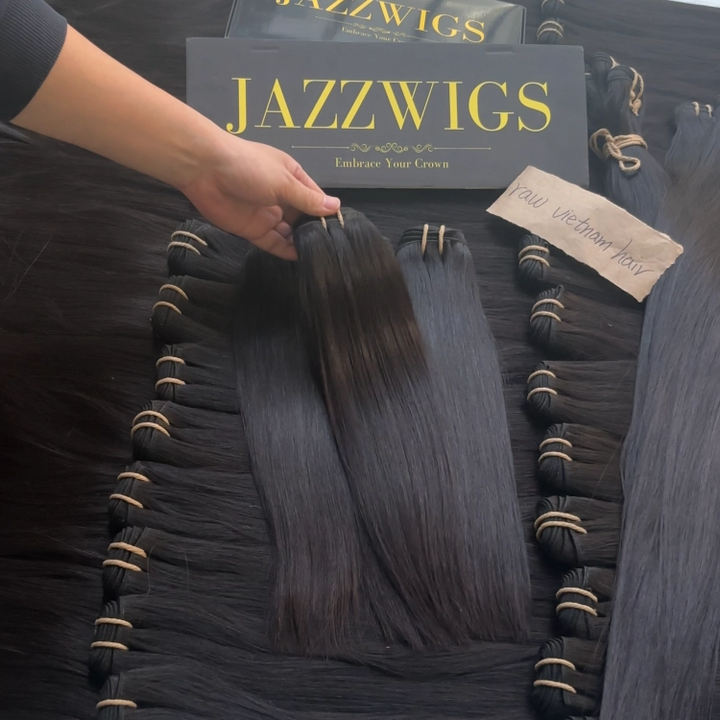 Raw Vietnamese Straight Hair 3 Bundle Deal – 100% Human, Factory Direct