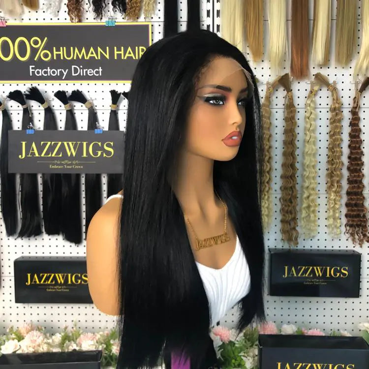 250% Density Straight HD Lace Front Wig – 13×4 / 13×6 Frontals, Full & Voluminous Style | JazzWigs Factory Direct