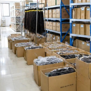 JazzWigs human hair warehouse inventory for low MOQ and bulk wholesale orders