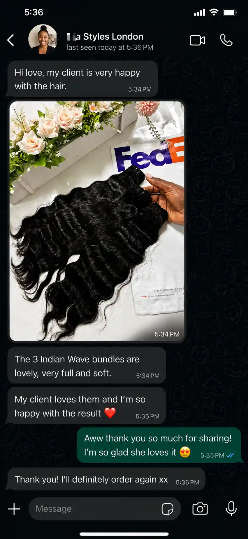 London stylist feedback on three JazzWigs Indian Wave Raw Hair bundles
