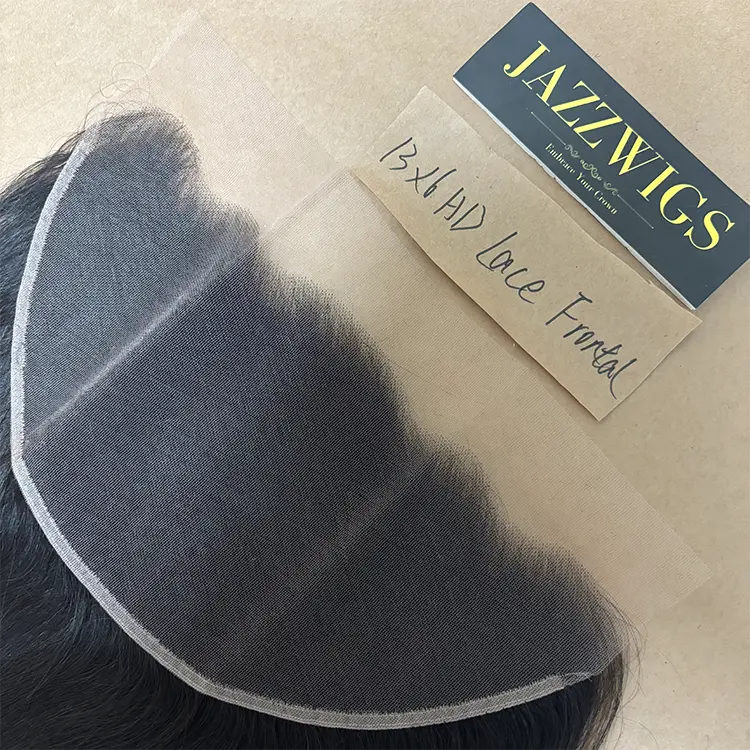 Raw straight 2 bundles with 13x6 HD lace frontal for Black women.