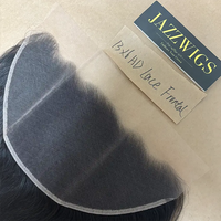 Raw straight 4 bundles with 13x6 HD lace frontal for Black women.