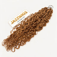 Honey Blonde #27 Burmese Curly Feather Crochet Human Hair