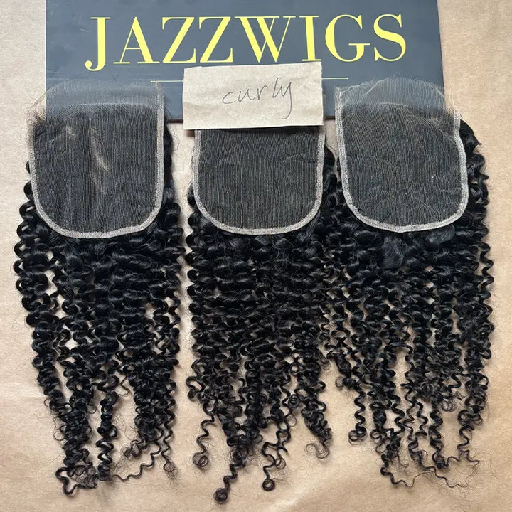 5x5 HD Lace Curly Closure – Skinlike Invisible Melt  | JazzWigs