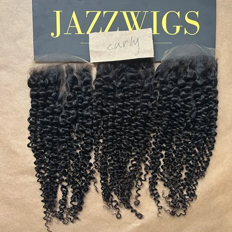 5x5 HD Lace Curly Closure – Skinlike Invisible Melt  | JazzWigs