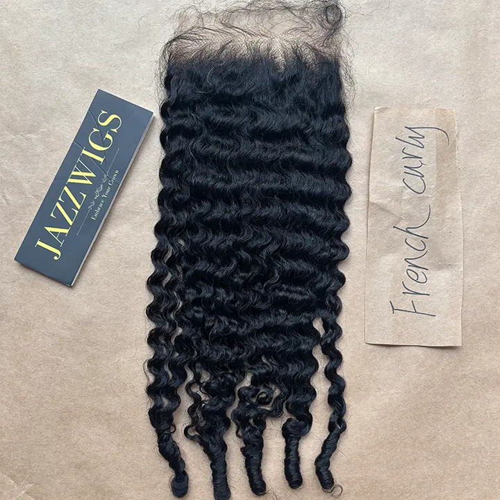 5x5 HD Lace French Curly Closure – Skinlike Invisible Melt | JazzWigs
