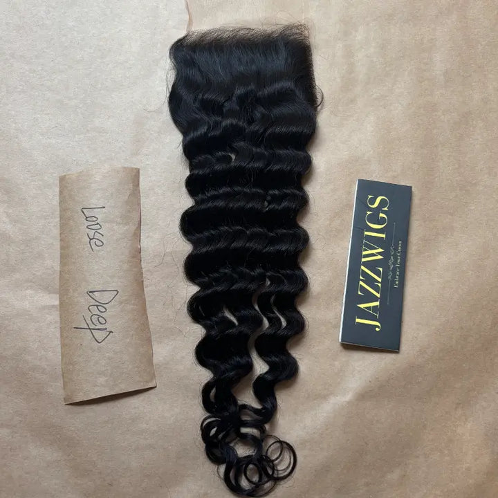 5x5 HD Lace Loose Deep Closure – Skinlike Invisible Melt | JazzWigs