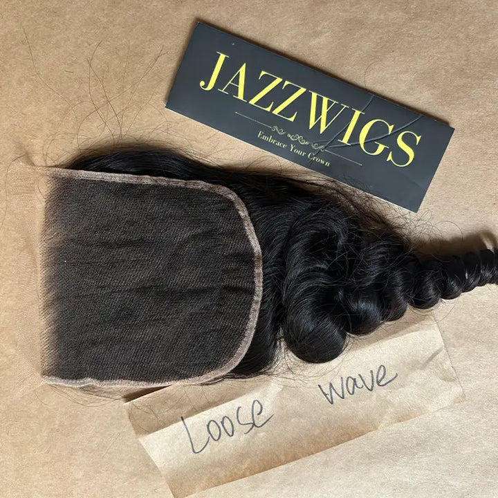 5x5 HD Lace Loose Wave Closure – Skinlike Invisible Melt | JazzWigs