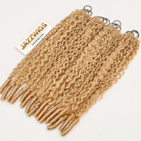 JAZZWIGS #613 Blonde Burmese Water Curly Feather Crochet Human Hair, wider multi-pack display